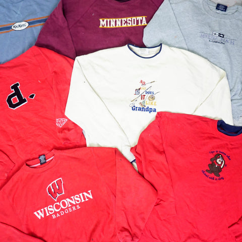 Vintage embroidered graphic Sweatshirts