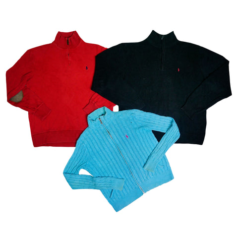 Ralph Lauren quarter zips and full zips