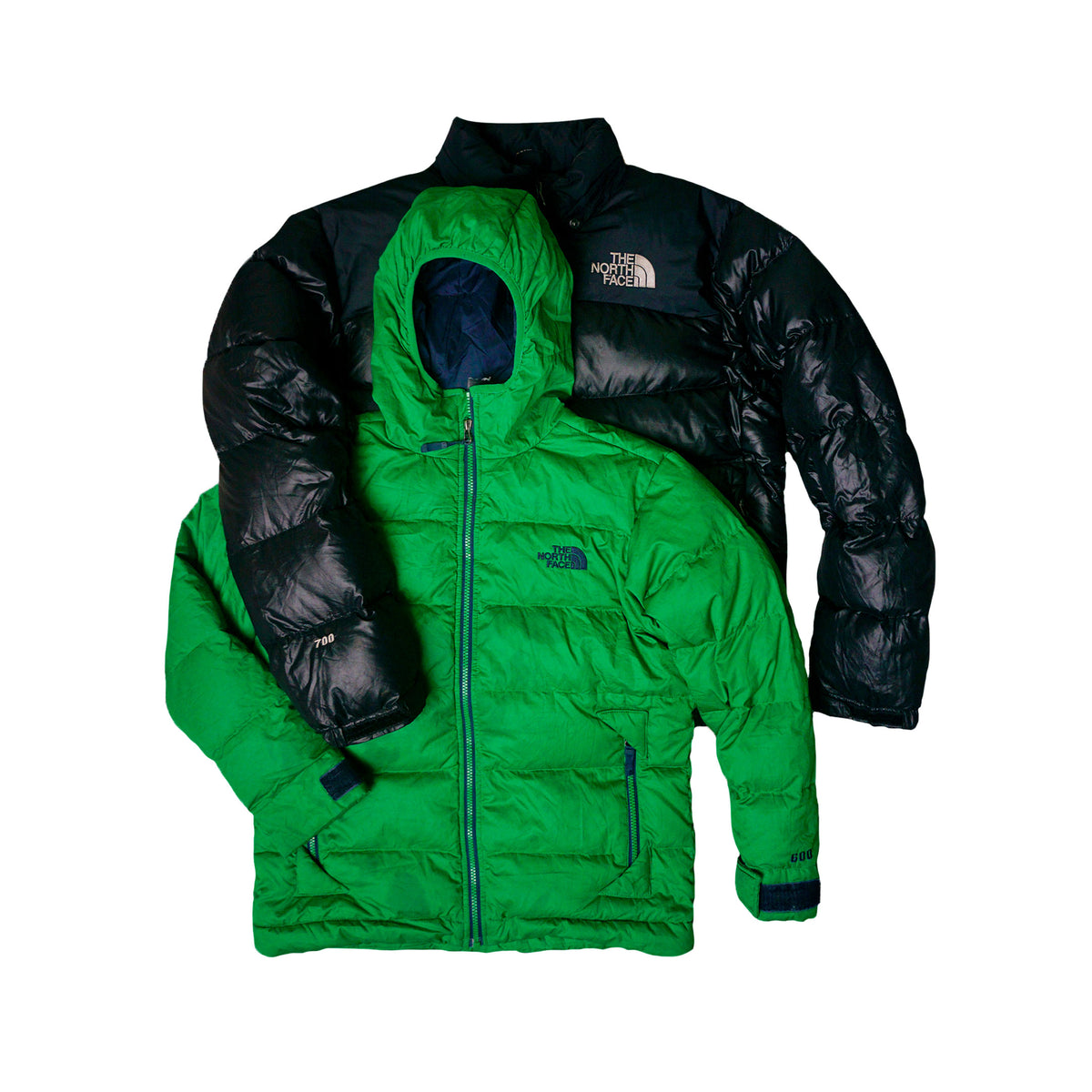 The Northface 550 & 600 puffer jackets