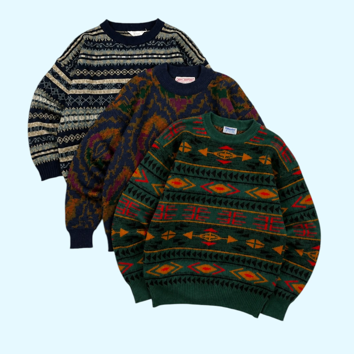 Funky Vintage Patterened Knitwear